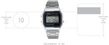 Load image into Gallery viewer, Casio Men's A158WA-1DF Stainless Steel Digital Watch