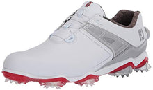 Load image into Gallery viewer, FootJoy Men's Tour X Boa Golf Shoes, White/Grey/Red, 12 M US