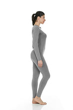 Load image into Gallery viewer, Thermajane Women's Ultra Soft Thermal Underwear Long Johns Set with Fleece Lined (Large, Grey)
