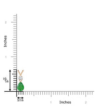 Load image into Gallery viewer, Prong Set V Bale Diamond and Emerald Drop Pendant Necklace in 14K Rose Gold (7x5mm Emerald)