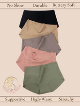 Load image into Gallery viewer, Maternity Story Underwear I High Waist Maternity and Postpartum Women's Underwear I Soft and Support Panty 5-Pack (Large-X-Large)