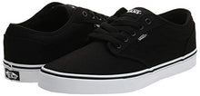 Load image into Gallery viewer, Vans Men's Atwood Canvas' Low-Top Sneakers, Black/White, 9.5