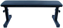 Load image into Gallery viewer, KLB Sport Height Adjustable Utility Flat Weight Bench (Black)