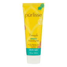 Load image into Gallery viewer, purlisse PINEAPPLE BRIGHT CLEANSING GEL Cruelty-free & clean, Paraben & Sulfate-free, Pineapple brightens skin, Aloe Vera calms and soothes| 3.4 fl oz
