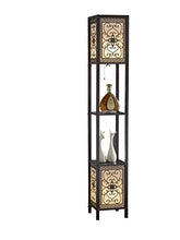 Load image into Gallery viewer, Artiva USA A808102DEX Infinity Heart Shelf Floor Lamp, 64", Expresso