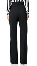 Load image into Gallery viewer, Molisry Women Casual Stretch Straight Leg High Waisted Long Work Pants with Belt Black