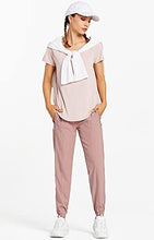 Load image into Gallery viewer, Libin Women's Lightweight Joggers Quick Dry Hiking Running Pants Athletic Workout Track Casual with Zipper Pockets,Peachskin XL