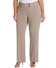 Load image into Gallery viewer, Rafaella Women's Size Curvy-Fit Gabardine Pant, Short Inseam Summer Straw, 18 Plus