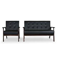 Load image into Gallery viewer, Mid-Century Retro Modern Living Room Sofa Set with Loveseat and Seating Sofa Chair, Couch and Lounge Chairs
