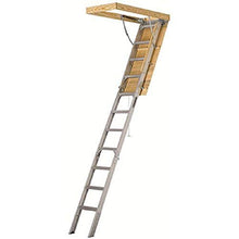 Load image into Gallery viewer, Louisville Ladder 25.5x54 Aluminum Attic Ladder, Type IAA, 375-pound Load Capacity, AA2510,Silver