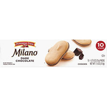 Load image into Gallery viewer, Pepperidge Farm Milano Cookies, Dark Chocolate, 2 Cookies per Pack, Packaging May Vary, 0.75 Ounce (Pack of 10)