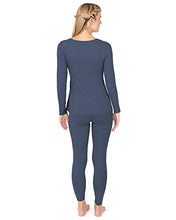 Load image into Gallery viewer, Kindred Bravely Jane Nursing Pajama Set | Nursing Pajamas for Breastfeeding (Slate Blue, Small)