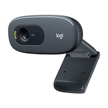 Load image into Gallery viewer, Logitech C270 HD Webcam, HD 720p, Widescreen HD Video Calling, HD Light Correction, Noise-Reducing Mic, For Skype, FaceTime, Hangouts, WebEx, PC/Mac/Laptop/Macbook/Tablet - Black