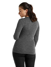Load image into Gallery viewer, Icebreaker Merino Women's Standard 175 Everyday Cold Weather Base Layer Thermal Long Sleeve Crewneck T-Shirt, Gritstone HTHR, Medium