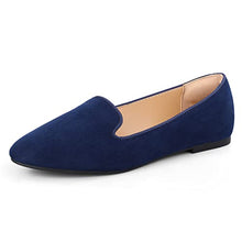 Load image into Gallery viewer, COASIS Women's Classic Ballet Flats Slip on Comfort Walking Dress Shoes Navy