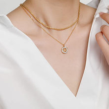 Load image into Gallery viewer, luxval 18K Gold Chain for Men, 2.5MM Solid Rope Chain for Women, Gold Plated Chain Necklaces Diamond Cut Jewelry, 18"+2"