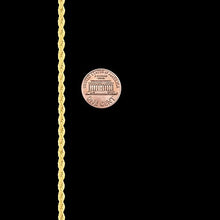 Load image into Gallery viewer, Lifetime Jewelry 3mm Rope Chain Necklace 24k Real Gold Plated for Women Men Teen (Gold, 26)