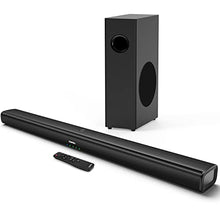 Load image into Gallery viewer, Saiyin Sound Bars for TV with Subwoofer, 100W Soundbar 2.1 CH Surround Sound System, DSP Home Theater Audio, Bluetooth 5.0/Optical/RCA Connectivity