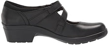 Load image into Gallery viewer, Clarks Women's Angie Bell Mary Jane Flat, Black Leather, 7