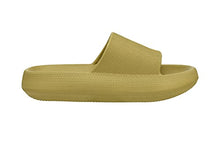 Load image into Gallery viewer, Cushionaire Women's Feather recovery slide sandals with +Comfort, Yellow 7