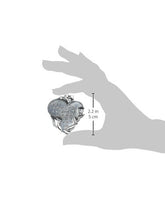 Load image into Gallery viewer, Cathedral Art Heart Visor Clip, Life is a Journey, 2 2.25, Silver