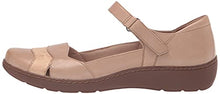 Load image into Gallery viewer, Clarks womens Cora Abby Mary Jane Flat, Sand Leather/Synthetic Combi, 9 Narrow US