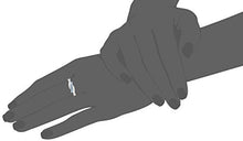Load image into Gallery viewer, Sterling Silver Genuine Swiss Blue Topaz Five Stone Bypass Ring, Size 8