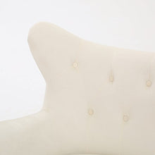 Load image into Gallery viewer, Christopher Knight Home Seigfried Velvet Arm Chair, Ivory