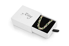 Load image into Gallery viewer, My Ritzy Cubic Zirconia Necklace Sets with Two-Tone Gemstone Sparkling | 24k Gold Plated Tennis Sets for Women | 20 in / 7.5 in | Packed in Gift-Box (Cubic Zirconia Set)