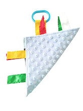 Load image into Gallery viewer, City Baby Crinkle & Teething Tag Square Tummy Time Stroller Toy 8x8 inch (New York City)