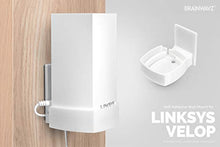Load image into Gallery viewer, Screwless Wall Mount for Linksys Velop Home WiFi Mesh Holder, No Tools Required, Easy to Install, No Mess, Strong VHB Adheasive Mount, White by Brainwavz