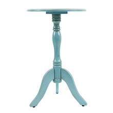 Load image into Gallery viewer, Decor Therapy Simplify Pedestal Accent Table, Turquoise blue