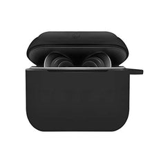Load image into Gallery viewer, Geekria Portable Silicone Case for Indy True Wireless in-Ear Earbud, Charging Case, Protective Carrying Case Travel Bag, Anti-Lost & Shockproof Easy Carrying Protective Case with Keychain (Black)