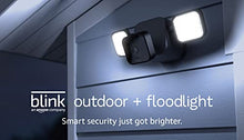 Load image into Gallery viewer, Blink Outdoor 3rd Gen + Floodlight — wireless, 2-year battery life, HD floodlight mount and smart security camera, 700 lumens, motion detection, set up in minutes - 1 camera kit (Black)