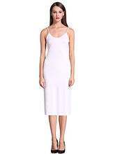 Load image into Gallery viewer, MSBASIC Women's Adjustable Spaghetti Straps Long Cami Slip Dress (X-Large, White)