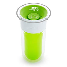 Load image into Gallery viewer, Munchkin Miracle 360 Insulated Sippy Cup, Includes Stickers to Customize Cup, 9 Ounce, Green