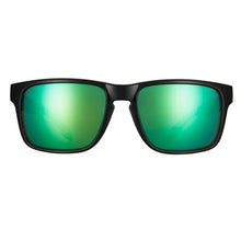 Load image into Gallery viewer, Bnus italy made corning real glass never scratch green mirror coating polarized Lens classic sunglasses for men womens shades (B7066 Shiny Black/Green Mirrored Polarized, Glass Lens)