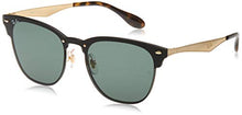 Load image into Gallery viewer, Ray-Ban Unisex-Adult RB3576N Blaze Clubmaster Metal Sunglasses, Gold Striped/Green, 47 mm