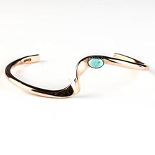 Load image into Gallery viewer, Tskies Copper Bracelet for Women Authentic Inlaid Turquoise Stone Native American Made Jewelry