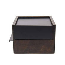 Load image into Gallery viewer, Umbra Mini Stowit Jewelry Box - Modern Keepsake Storage Organizer with Hidden Compartment Drawers for Ring, Bracelet, Watch, Necklace, Earrings, and Accessories (Black / Walnut)