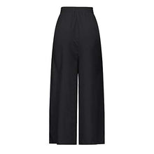 Load image into Gallery viewer, Nihewoo Women's Stretch Dress Pants High Waist Palazzo Pants Long Wide Leg Dress Pants Loose Wide Legs Pants Trousers Black
