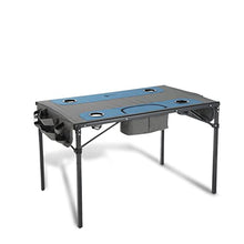 Load image into Gallery viewer, ARROWHEAD OUTDOOR 51” Heavy-Duty Portable Folding Table, 8 Cup Holders, Integrated Cooler, 2 Side Storage Pouches, No Sag Surface, Carrying Case, Steel Frame, High-Grade 600D Canvas, USA-Based Support