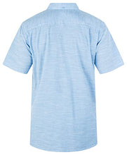 Load image into Gallery viewer, Hurley Men's One and Only Textured Short Sleeve Button Up, blue ox, XL