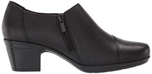 Load image into Gallery viewer, Clarks womens Emslie Warren Slip On Loafer, Black Leather, 7.5 US
