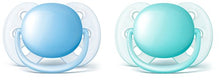 Load image into Gallery viewer, Philips Avent Ultra Soft Pacifier, 0-6 Months, Blue/Teal, 2 pack, SCF212/20