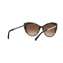 Load image into Gallery viewer, Versace VE4348 Sunglasses 517713-57 - Black/Havana Frame, Brown Gradient VE4348-517713-57