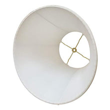 Load image into Gallery viewer, Royal Designs deep Empire Side Pleat Basic Lamp Shade, White, 9 x 18 x 14