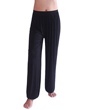 Load image into Gallery viewer, HOEREV Brand Mens Super Soft Modal Spandex Harem Yoga Pilates Pants, Blue, X-Small