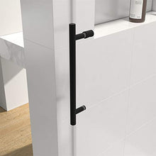 Load image into Gallery viewer, LONDAMA Shower Door,Frameless Single Sliding Glass Shower Doors 3/8"(10mm) Clear Tempered Glass,Noiseless Shatterproof Bathroom Shower Doors (60"W x 76"H, Matte Black)