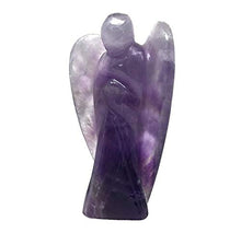 Load image into Gallery viewer, Nelson Creations, LLC Amethyst Hand-Carved Natural Gemstone Crystal Healing Angel Figurine Statue, 2 Inch